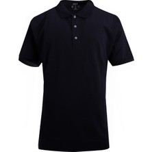 Uki Lacivert Polo Yaka Süprem T-Shirt