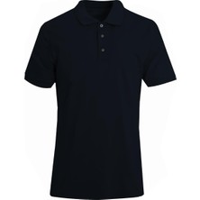Uki Siyah Comfort Fit Polo Yaka Pike T-Shirt
