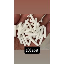 Alkan 100 Adet Pas Önleyici Bulaşık Makinesi Sepet Çubukları Için Plastik Kapak Uçları Çizilmeleri Önler - Beyaz Renk