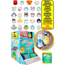 Micromallows Squishmallows Sürpriz Mini Yumuşak Peluş Oyuncak Figür - 6 cm - 4 Adet