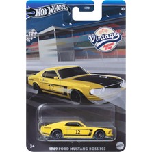 Hotwheels Vintage Nostaljik Klasik Koleksiyonluk Die Cast Metal Araba - 1969 Ford Mus Tang Bosss 302