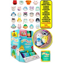 Micromallows Squishmallows Sürpriz Mini Yumuşak Peluş Oyuncak Figür - 6 cm - 5 Adet