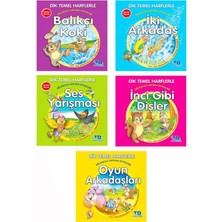 Dik ve Temel Harflerle Eğlenceli Hayvan Öyküleri (5 Kitap Takım)
