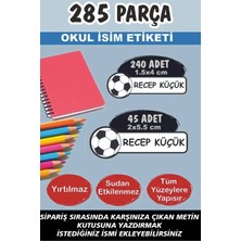 Kt Grup Okul Etiketi Kalem Defter Etiketi Siyah Beyaz Özel Isim Yazılabilen Etiket - 285 Parça
