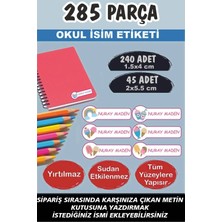 Kt Grup Okul Etiketi Kalem Defter Etiketi Yaz Temalı Özel Isim Yazılabilen Etiket - 285 Adet