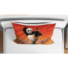 Panda 3D Dijital Baskılı Tek Kişilik Erkek Çocuk Çarşafsız Nevresim Takımı