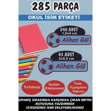 Kt Grup Okul Etiketi Kalem Defter Etiketi Bordo Mavi Özel Isim Yazılabilen Etiket - 285 Parça