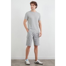 Beli Bağlamalı Kargo Cepli Şort