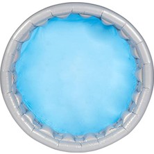 Büyük Metalik Uzay Temalı Şişme Havuz, Renkli ve Eğlenceli (152X43CM)