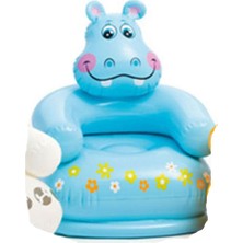 Mavi Hayvan Figürlü Küçük Koltuk 65X64X74CM, Sevimli ve Renkli Tasarım