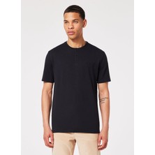 Oakley Relax Henley Tee 2.0 Siyah Bisiklet Yaka Normal Düz Erkek T-Shirt
