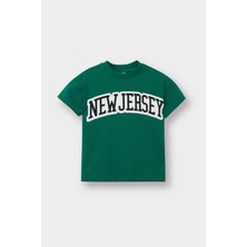 DeFacto Erkek Bebek Bisiklet Yaka Baskılı Kısa Kollu Tişört F3916A525AU