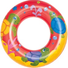 Çocuklar Için Deniz ve Havuz Simidi, 51 Cm, Deniz Canlıları Desenli