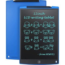 12 Inc Writing LCD Grafik Dijital Kalemli Çizim Tableti Yazı Tahta Not Yazma Eğitim Tableti