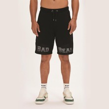 Bad Bear Grid Erkek Şort - Siyah