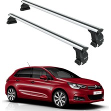 Citroen C4 2011-2018 Oluksuz Üst Tavan Portbagaj Taşıyıcı Ara Atkısı Toros Serisi Pro 4 Gri