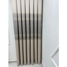 Nivemeshome Avşa DESEN:632349 5204 Vizon  1/3 Sık Pile Fon Perde Apm