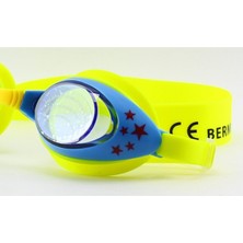 R4000 Çocuk Silikon Yüzücü Gözlüğü, Desenli, Kutulu, Sarı