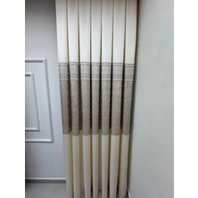 Nivemeshome Avşa DESEN:632349 2004 Krem 1/3 Sık Pile Fon Perde Apm