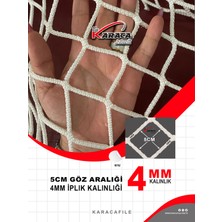 Çocuk Güvenlik Filesi – 2m Yükseklik | Balkon Filesi | 4mm Ip, 5x5 cm Göz Aralığı + Montaj Seti (Beyaz)