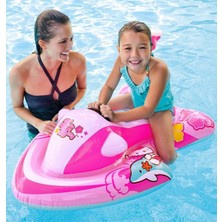 Renkli Çocuk Şişme Jet Ski Binici, 117X77CM, Eğlenceli ve Güvenli Tasarım