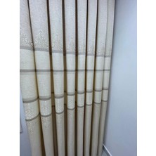 Nivemeshome Çakı FJ672069 V-115 Krem  1/3 Sık Pileli  Fon Perde Apm