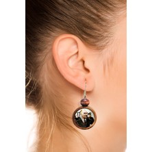 Tahtakolik Mustafa Kemal Atatürk Ahşap Küpe