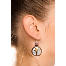 Tahtakolik Zürafa Ahşap Küpe