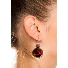 Tahtakolik Gezegen Ahşap Küpe