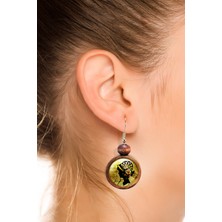 Tahtakolik Kadın Silüet Ahşap Küpe