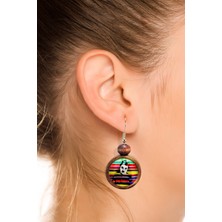 Tahtakolik Charlie Chaplin Ahşap Küpe