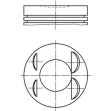 Mahle-Knecht-Behr 021PI00127002 Pıston Segman 050 72.20 mm Clıo Iv 13> Megane Iıı 10> Dokker 13> Megane Iv 16> 1.2 Tce