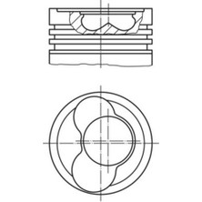 Mahle-Knecht-Behr 0305802 Motor Pıston Segman 81.01MM 0.50 Lt 46 T4 2.5 Tdı Acv Ahd Anj Auf 1 2 Cyl