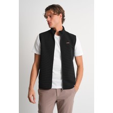 Alexandergardı Dik Yaka Fermuarlı Yandan Cepli Kolsuz Yelek