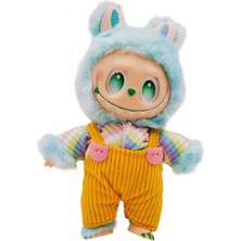 Kıyafetli Labubu Süpriz Peluş 20 cm - Orjinal Labubu Anahtarlık Çanta Süsü
