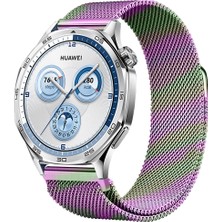 Huawei Watch Gt5 46MM Uyumlu Manyetik Milanese Loop Metal Kordon