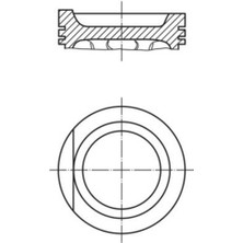 Mahle-Knecht-Behr 0349901 Motor Pıston Segman A6 2.0 94-97 80 2.0 88-91 Golf Iıı 2.0 91-97 83.00MM