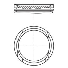 Mahle-Knecht-Behr 0097000 Motor Pıston Segman Punto Palıo Albea 1.2 16V 70.80MM Std