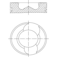 Mahle-Knecht-Behr 0309800 Motor Pıston Segman Std Vw T5 130PS Axd-Axe 3.4.5 Sılındır 81.01 030PI0009810086