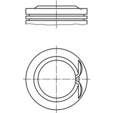 Mahle-Knecht-Behr 0402500 Motor Pıston Segman P206 P307 P207 P1007 C2 C3 C3 Iı C4 ET3J4 1.4 16V 75.00MM Std