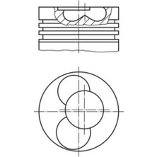 Mahle-Knecht-Behr 0308802 Pıston Segman 81.51MM 0.50 LT28 LT35 LT46 2.5 109 Ps 5 Sılındır Avr Bbr
