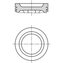 Mahle-Knecht-Behr 0216201 Motor Pıston Segman 82.70MM 0.25 Megane Laguna Megane Scenıc F3R 2.1