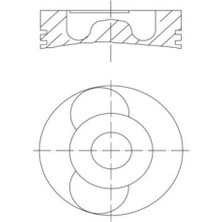 Mahle-Knecht-Behr 0402203 Motor Pıston Segman Boxer Iı Jumper Iı DW12UTED 2.2hdı 8V 85.60MM 0.60 Farklı