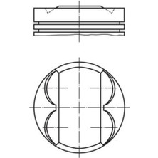 Mahle-Knecht-Behr 0093200 Motor Pıston Segman Brava Bravo Palıo Sıena Marea 1.6 16V 86.40MM Std