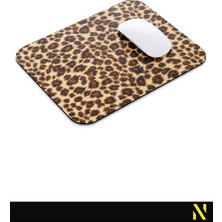 Nilizma Leopar Desenli Renkli Ergonomik Mouse Pad - 23 cm x 19 cm - Kaymaz Taban Ev ve Ofis Kullanımı Fare Altlığı Mousepad