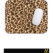 Nilizma Leopar Desenli Renkli Ergonomik Mouse Pad - 23 cm x 19 cm - Kaymaz Taban Ev ve Ofis Kullanımı Fare Altlığı Mousepad