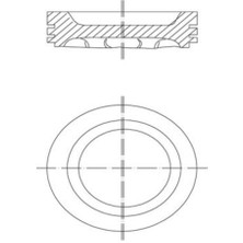 Mahle-Knecht-Behr 0318801 Pıston Segman Saxo Xsara ZP106 P306 P206 TU5JP 1.6 8V 78.90MM 0.40 Farklı