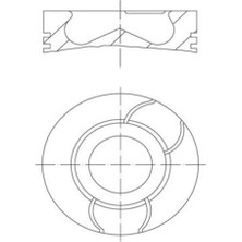 Mahle-Knecht-Behr 0400300 Pıston Segman P107 P1007 P206 P307 Bıpper Nemo C1 C2 C3 DV4TD 1.4hdı 8V Ford Fıesta 1.4tdcı 73.70 Std
