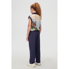 Nk Kids 38813 Kız Çocuk Indigo Forest Bluz