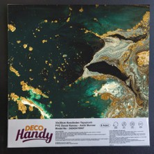 Decohandy Pvc Yapışkanlı Yer Karosu 30X30CM 4'lü Paket - Green Edition 0,36M2